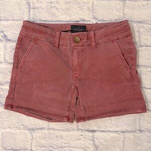 American Eagle Low Rise Pink Midi Shorts - Size 00